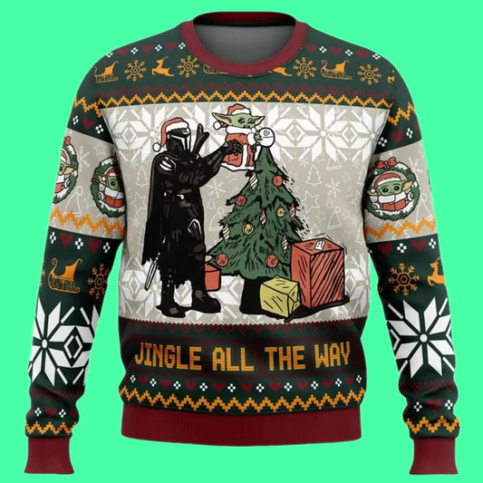 Jingle All The Way Star Wars Christmas Ugly Sweater