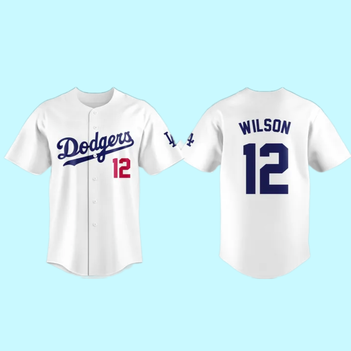 LA Dodgers Wilson 12 Jersey 2025