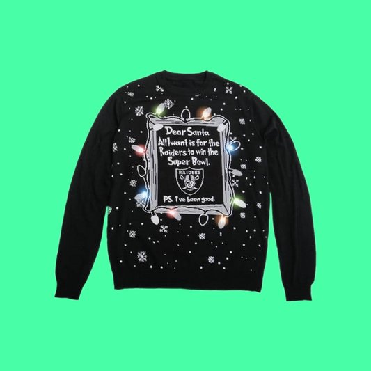 Las Vegas Raiders Dear Santa I Want Super Bowl Ugly Sweater