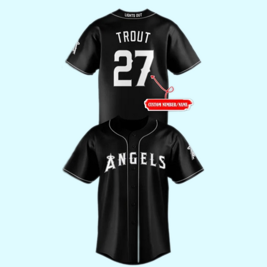 Los Angeles Angels Black Lights Out jersey