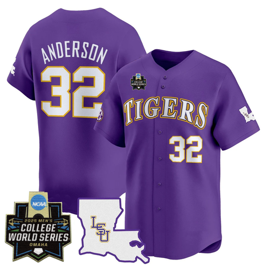 LSU College Word Series Anderson Tiger jersey