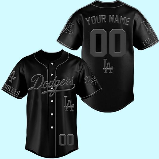 Los Angeles Dodgers Back to the Basics Black JErsey