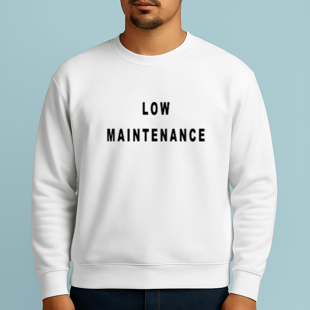 Low Maintenance White Lie Shirt