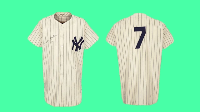 Mickey Mantle from 1960 All-Star Jersey
