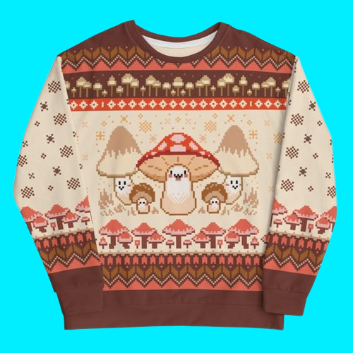 Mushroom Ugly Christmas 2025 Sweater