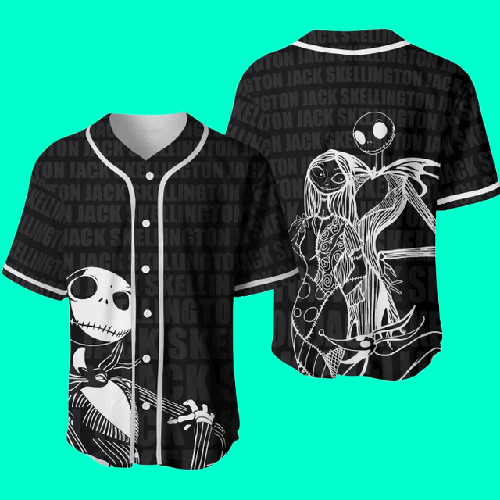 Nightmare Before Christmas 2025 Jack Skellington Baseball Jersey Halloween Shirt