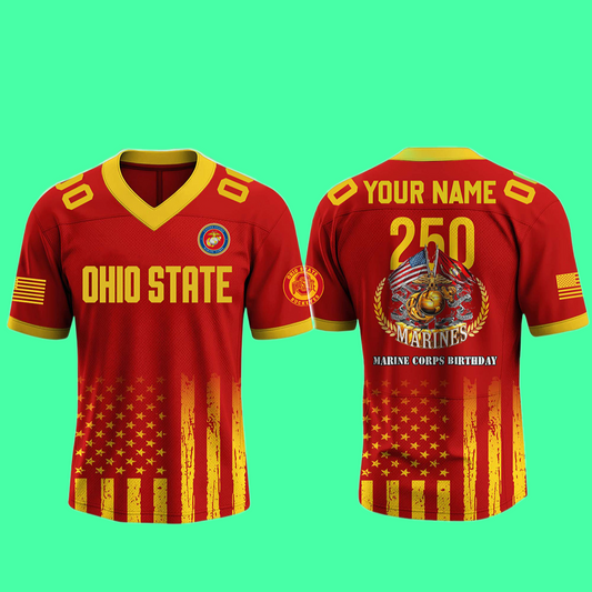 OHIO STATE BUCKEYES 250 USMC Jersey 2025