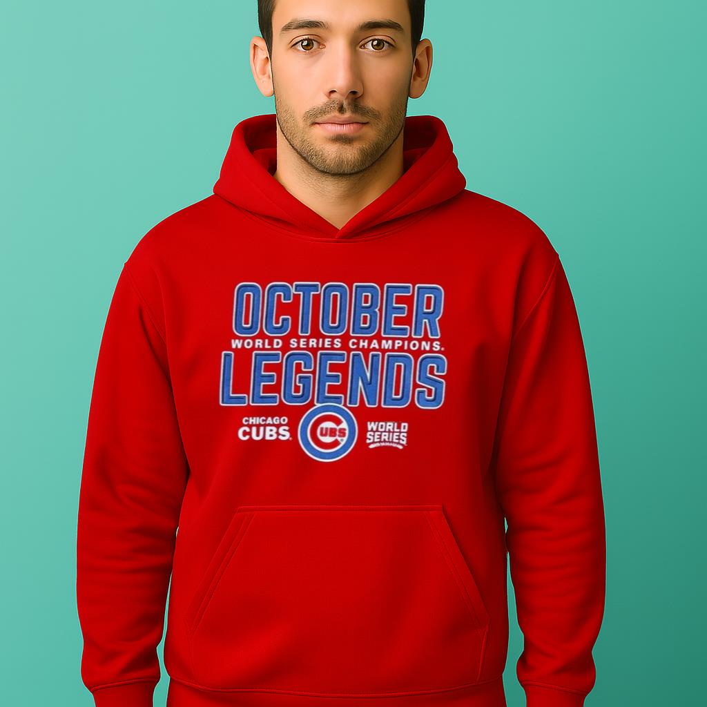 October Baseball Legends World Series Champions Chicago Cubs Shirt