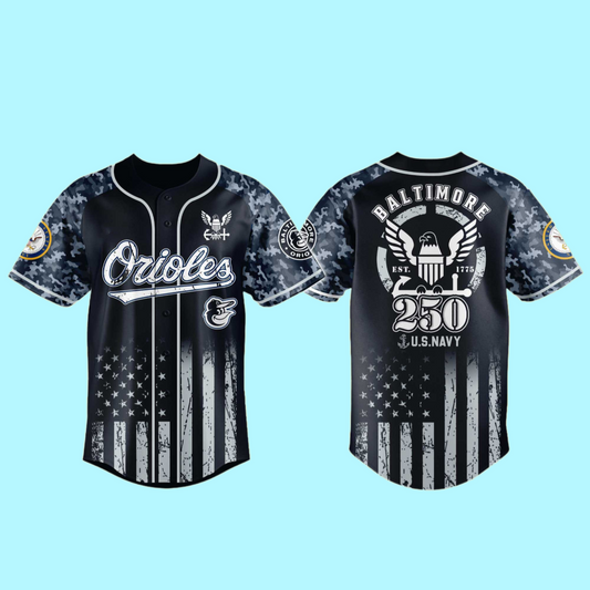 Orioles 250th US NAVY Jersey 2025