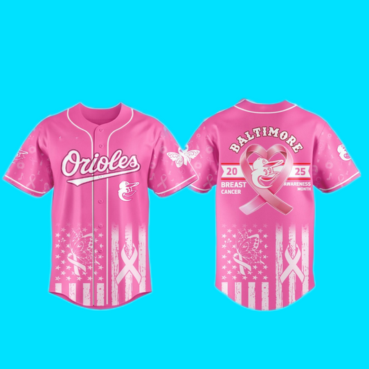 Orioles Baltimore Special Breast Cancer Awareness Month Jersey
