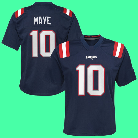 Patriots Place Drake Maye Navy Game 2025 Jersey