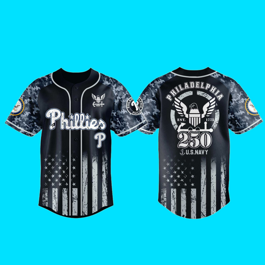 Phillies 250th US NAVY Jersey 2025