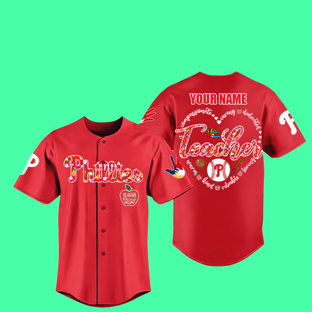 Phillies Teacher Jersey 2025 Giveaway