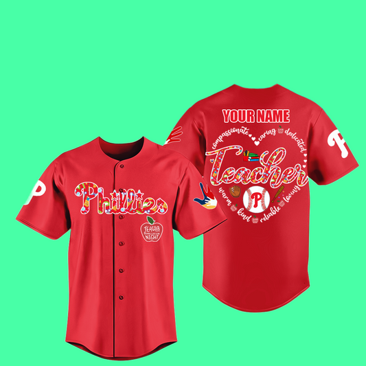 Phillies Teacher Jersey 2025 Giveaway
