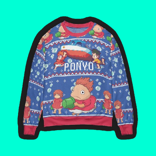 Ponyo Transforming Ugly Christmas 2025 Sweater