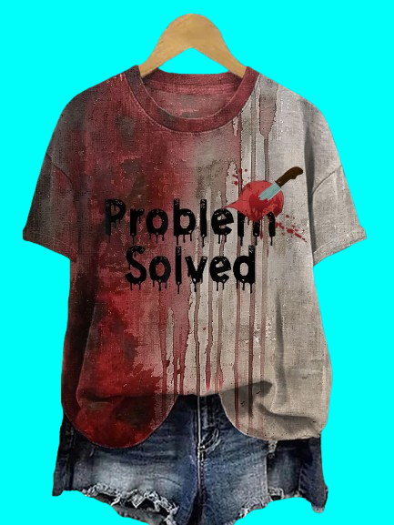 Problem Solved Halloween Shirt