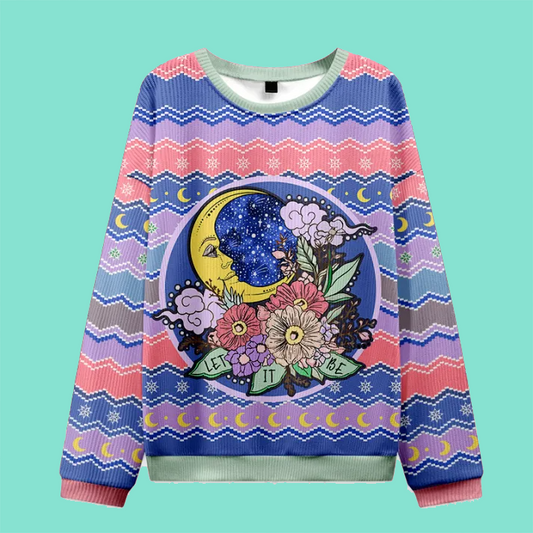 Purplehecate Let It Be Ugly Christmas Sweatshirt