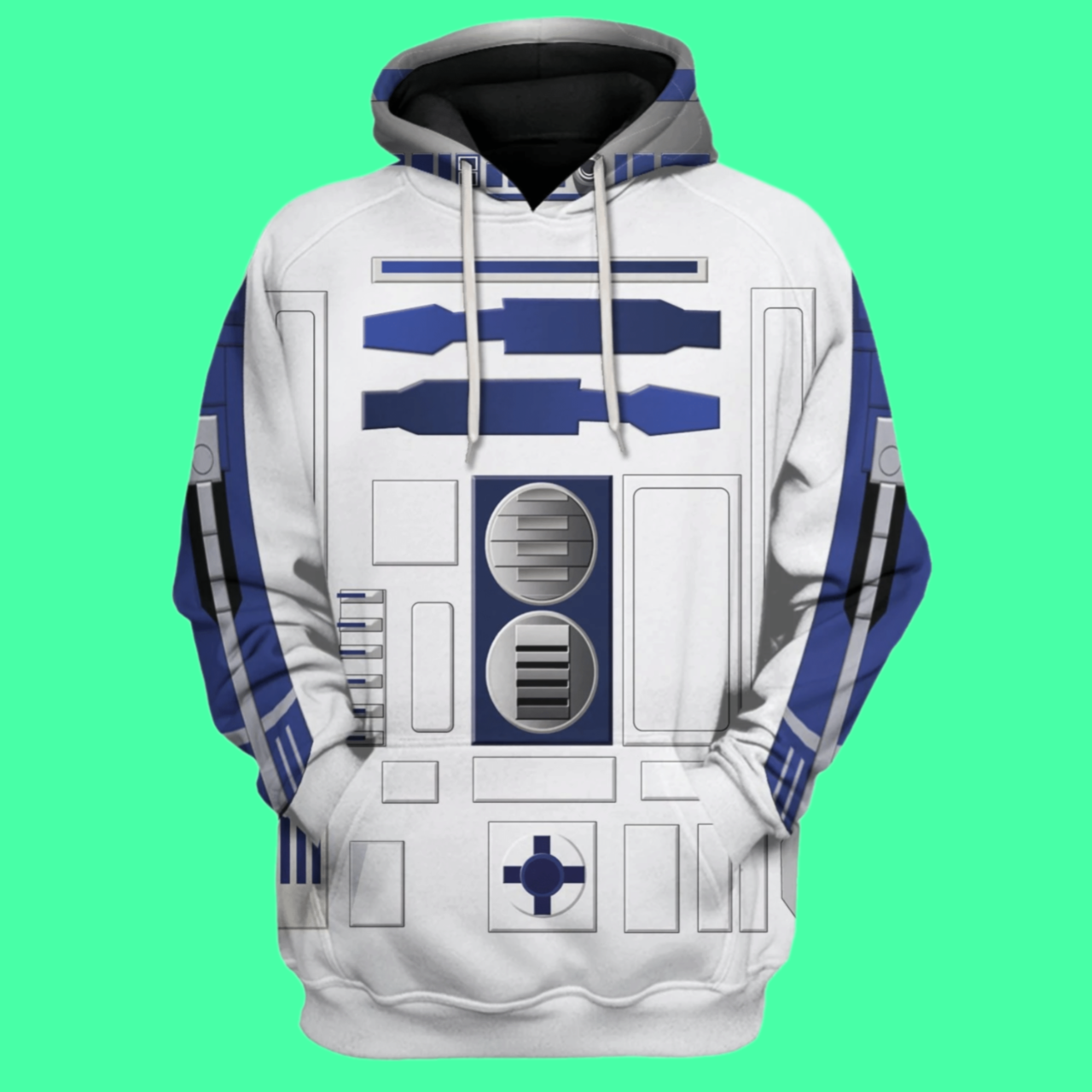 R2 D2 Robot Costume Hoodie Halloween 2025