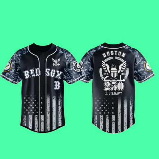 Red Sox 250th US NAVY Jersey 2025