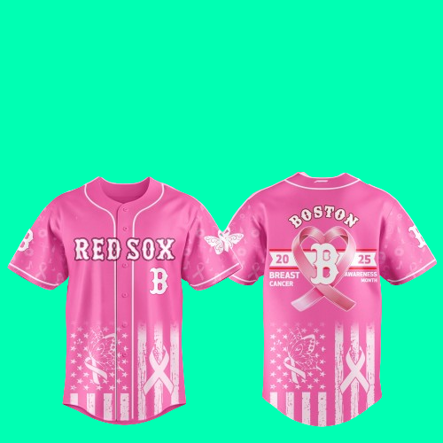 Redsox Boston 2025 Special Breast Cancer Awareness Month Jersey