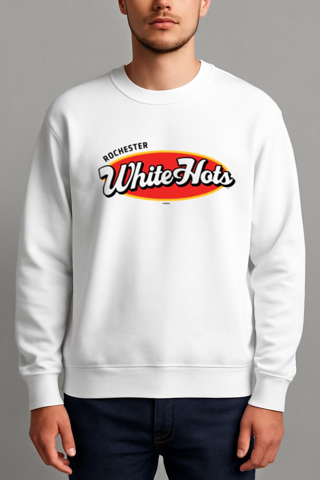 Rochester White Hots White Wordmark Tee Shirt