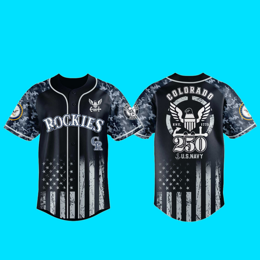 Rockies 250th US NAVY Jersey 2025