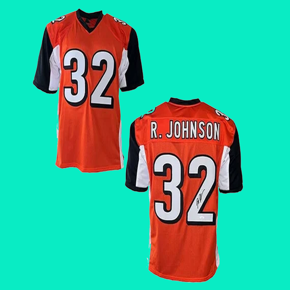 Rudi Johnson Autographed Football Jersey