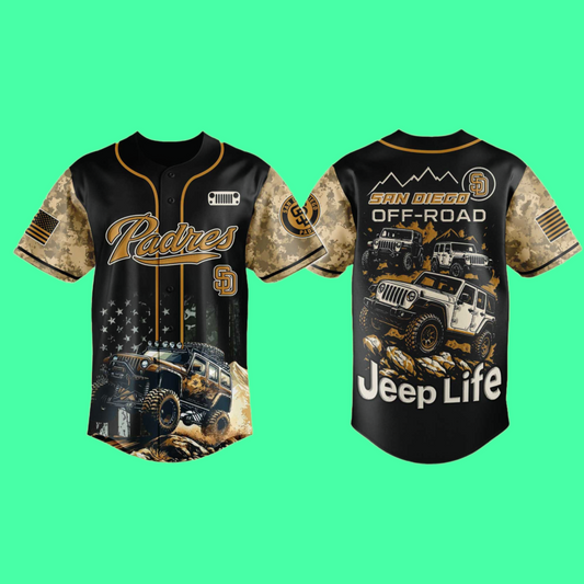 SD Padres Jeep Life Jersey 2025