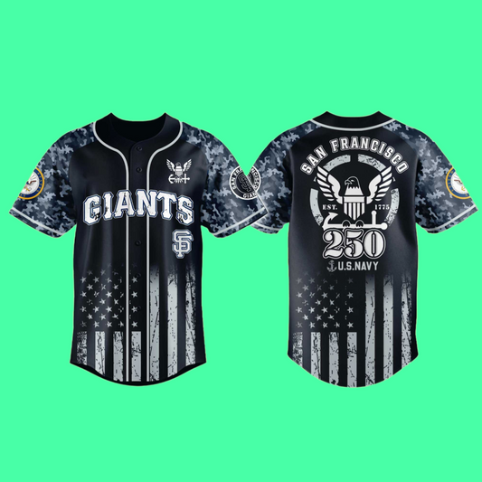 SF Giants 250th US NAVY Jersey 2025