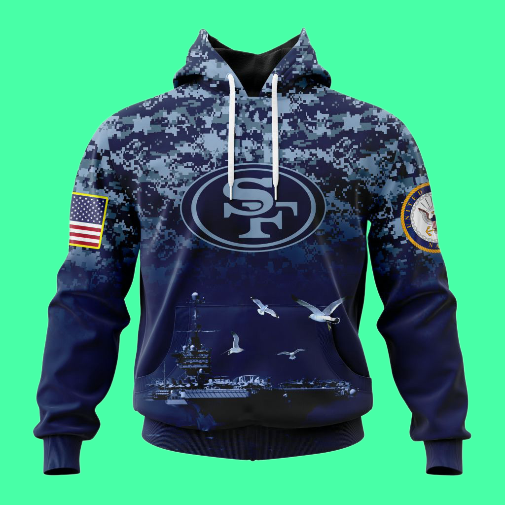 San Francisco 49ers US Navy 250th Birthday Hoodie