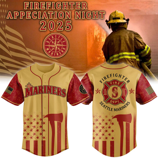 Seattle Mariners Firefighter Appreciation Jersey 2025