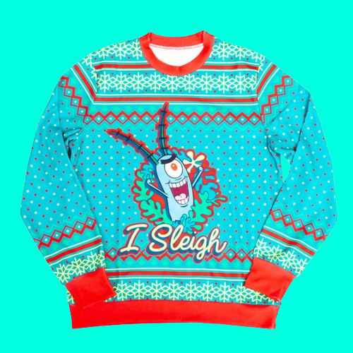 SpongeBob SquarePants Sleigh Ugly Christmas 2025 Sweater