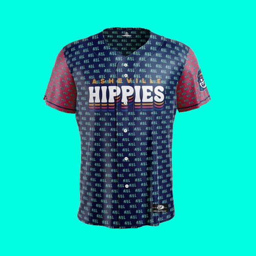 The Asheville Tourists YOUTH Hippies Replica Jersey
