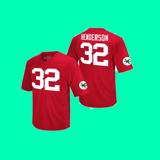TreVeyon Henderson Red Ohio State Buckeyes Jersey