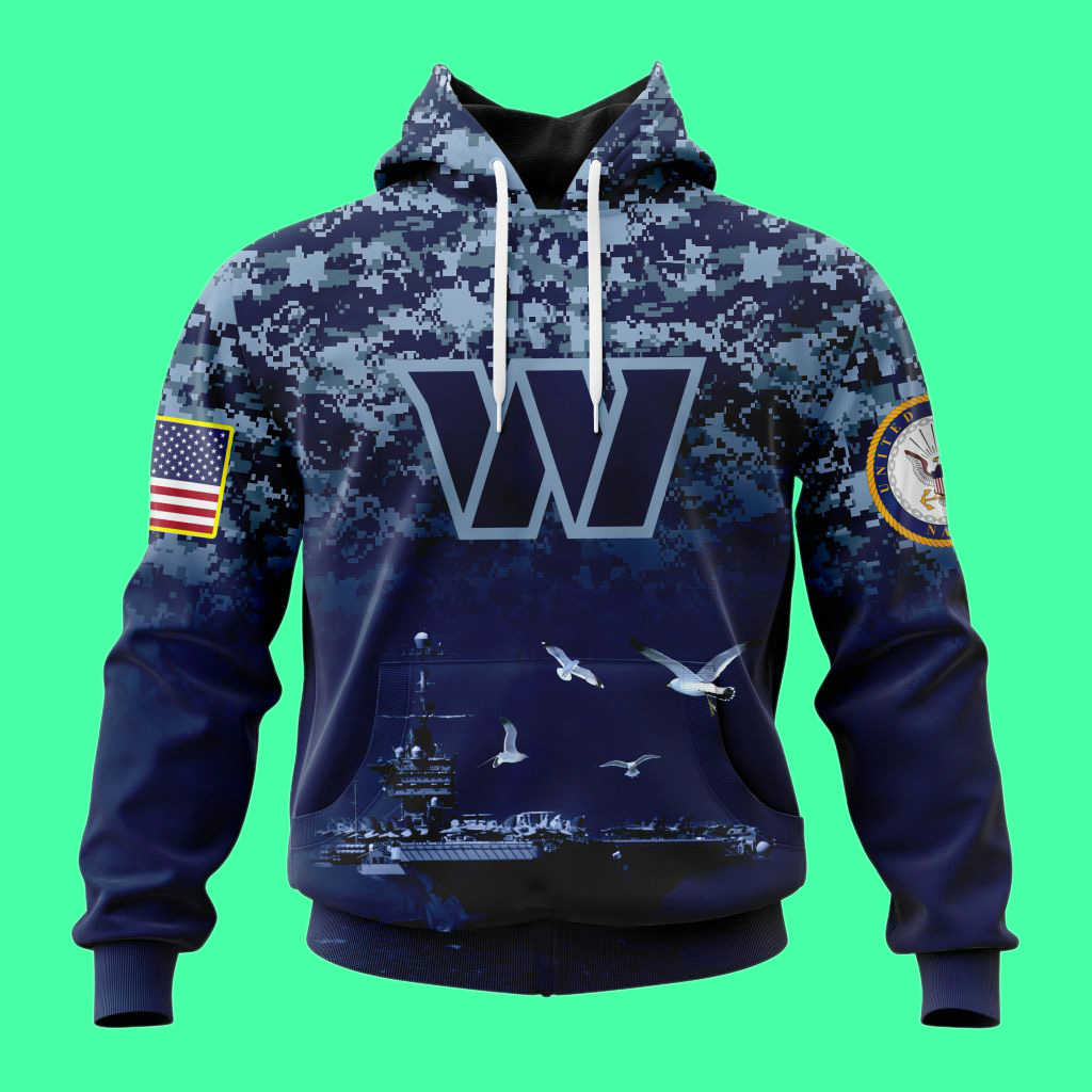 Washington Commanders US Navy 250th Birthday Hoodie