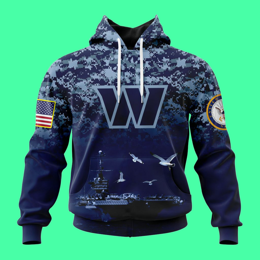 Washington Commanders US Navy 250th Birthday Hoodie