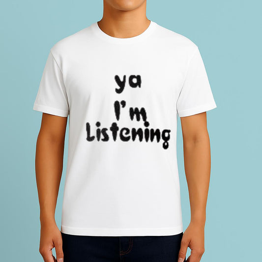 White Lie Party Ideas Ya I'm Listening Shirt