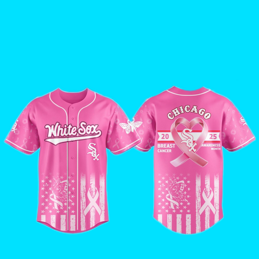 Whitesox Chicago 2025 Special Breast Cancer Awareness Month Jersey