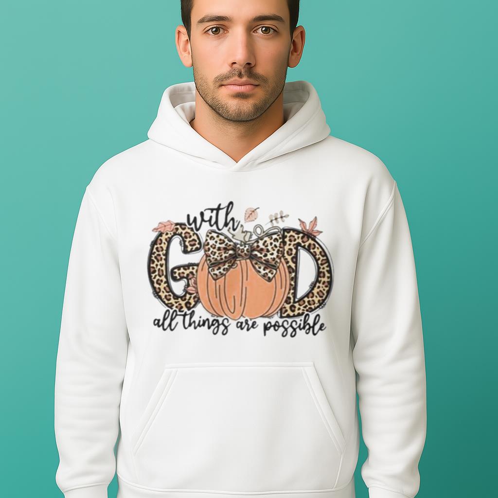 With God All Things Are Possible Fall Pumpkins Shirt